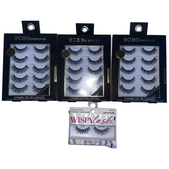 3D Eyelash Extension Volume Wispy Lash Falsies 16 Pairs with Glue Starter Kits - Picture 4 of 11